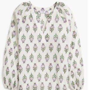 Jcrew Printed popover blouse